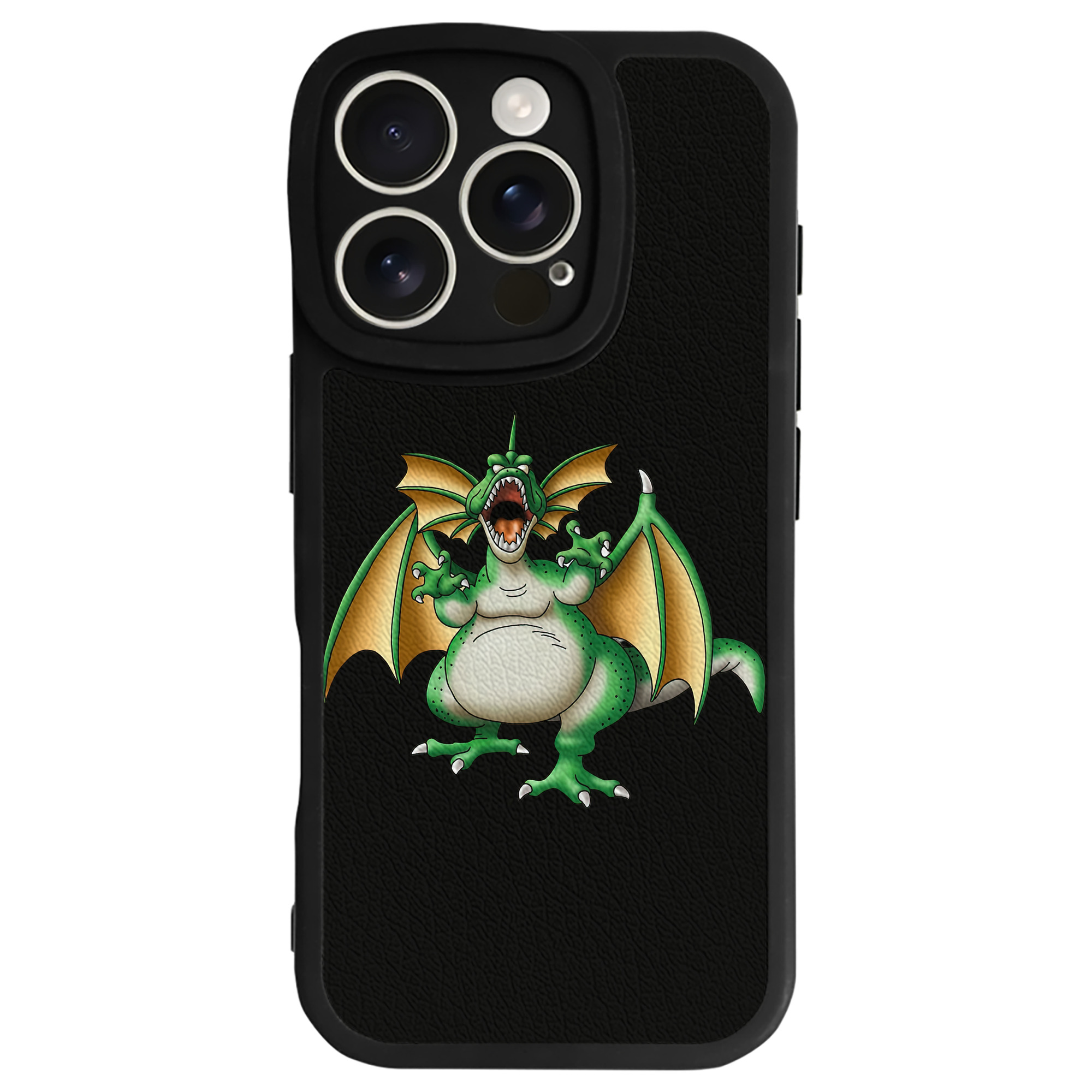 （画像用） ドラゴンクエスト Doragon Kuesuto Dragon Quest 【iPhone 16シリーズ対応】シリコンスマホケース（レザー調） 材質：シリコン